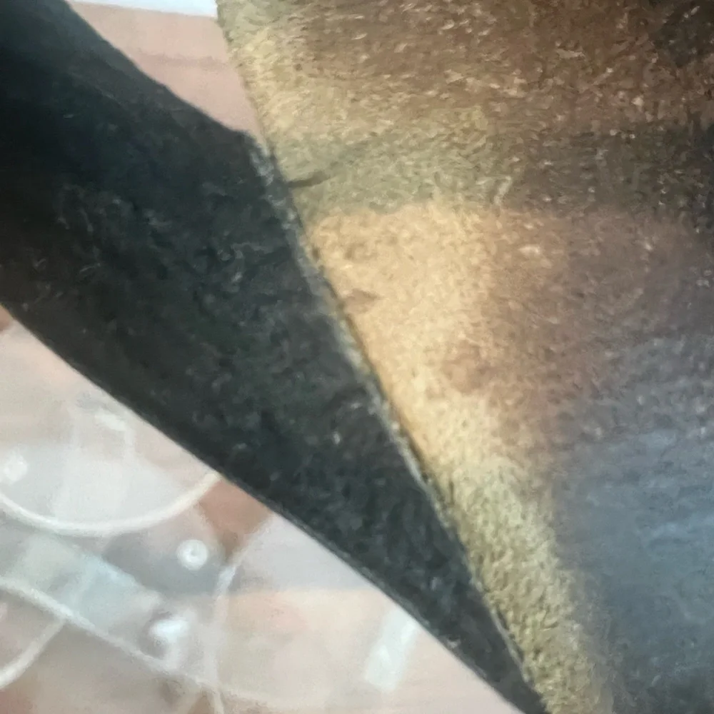 Birkenstock Arizona Giselle T strap sandals size 40 BLACK leather Footbed